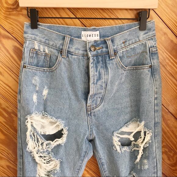 Lioness The New Rules Distressed High Waist Jean - Picture 3 of 8